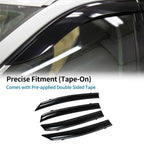 Window Deflectors for Honda Fit 2021 Side Window Vent Visors Tape-On Black 1 Set
