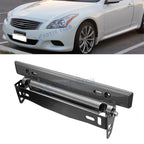 Carbon Fiber Texture Bumper License Plate Mounting Bracket for Infiniti G37 (2009–2015)