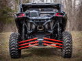 SuperATV Tubed Rear Radius Rods for Can-Am Maverick X3 (2017–2023) - Red