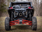 SuperATV Tubed Rear Radius Rods for Can-Am Maverick X3 (2017–2023) - Red