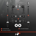 6x Front Sway Bar Link and Tie Rod End for Toyota RAV4 (1996–2000)