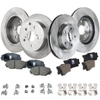 Disc Brake & Pad Kit for Toyota Matrix, Vibe (2009–2013) Front & Rear Ceramic