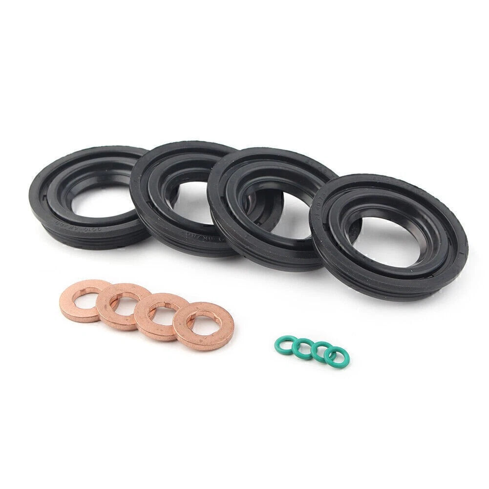 Set of 4 Fuel Injector Seal Washer O-Rings for Ford Transit MK7, Land Rover Defender