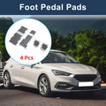 Set of 4 Foot Accelerator Pedal Covers for Mazda 3 (2020) Silver Tone