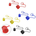 Set of 4 Flat Face Quick Connect Dust Caps for Bobcat Hydraulic Couplers
