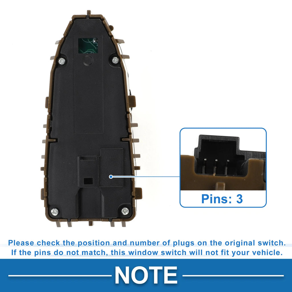 Front Driver Side Power Window Switch for Mercedes-Benz C300 C43 (2015–2021) No. 2059057011