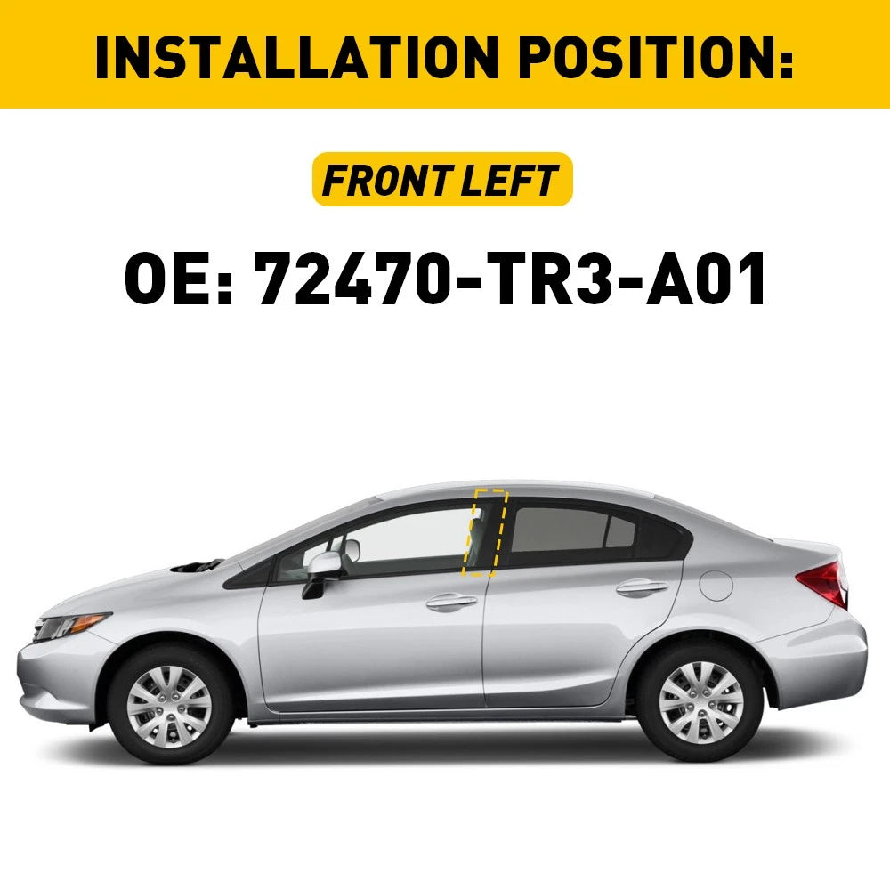 Front Door Pillar Molding for Honda Civic (2012–2015)