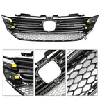 Front Bumper Upper Grille for Honda Pilot (2016–2018) W/Chrome Trim