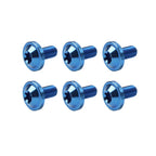 6X M6x25mm Titanium Alloy Torx Head Bolts for Bike Motor