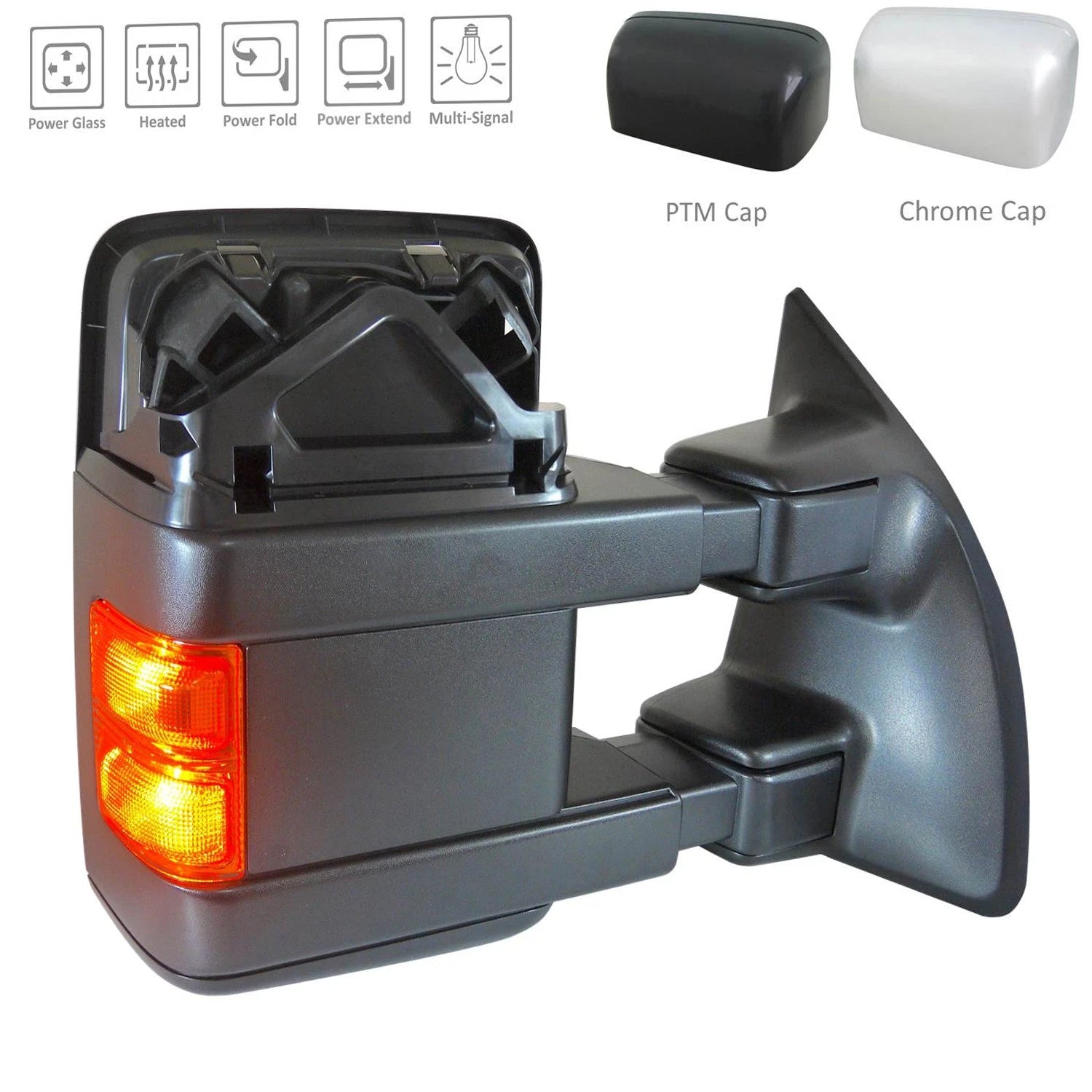 Replacement Heated Power Door Mirror Passenger Side for Honda Accord (2013–2017)