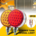 2X Amber Red 48 LED Double Face Pedestal Brake Turn Signal Light for EXV