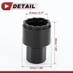 Wheel Lock Lug Nut Type E Anti-theft Key Socket for Mercedes Benz GLE450 GLS350 (2016–2023)