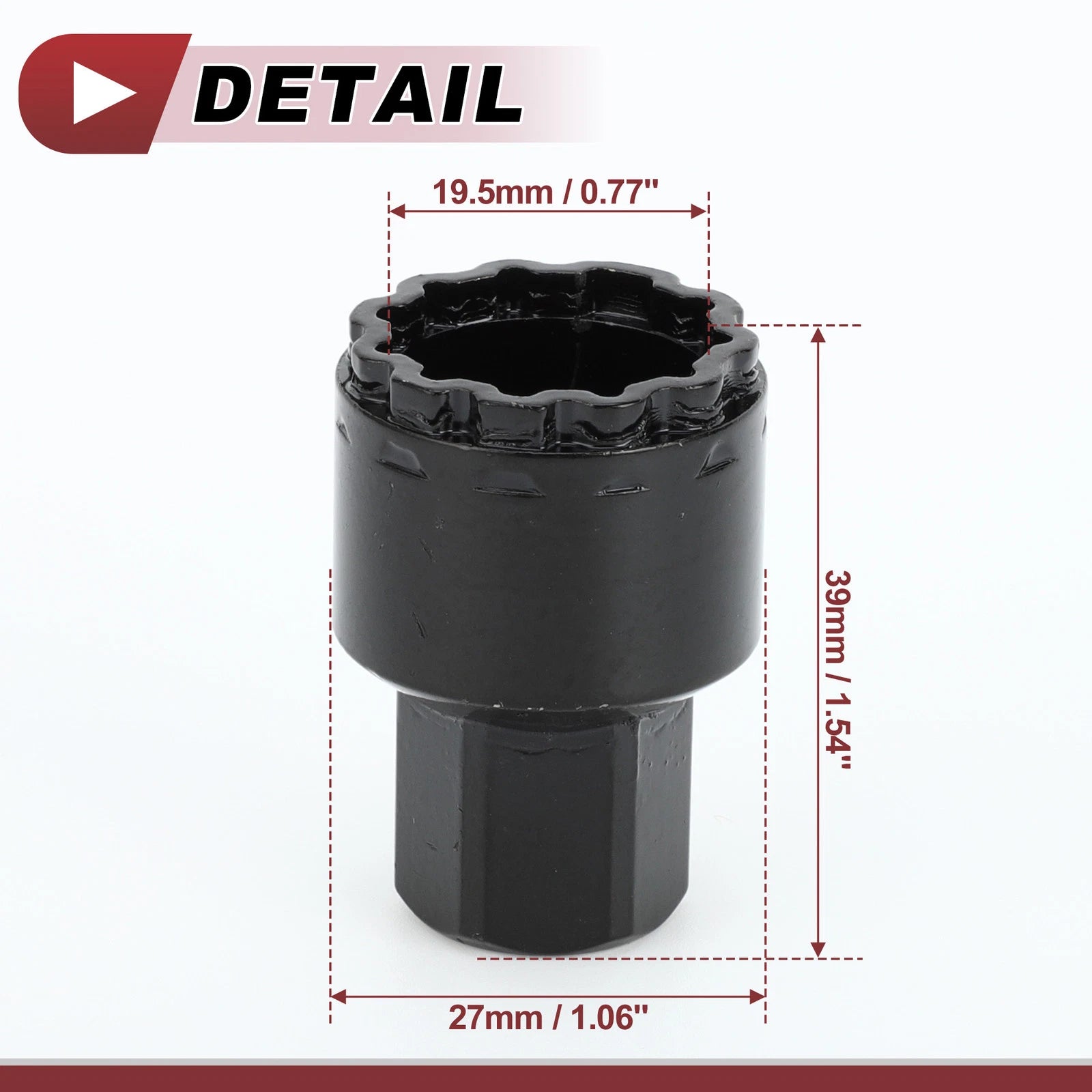 Wheel Lock Lug Nut Type E Anti-theft Key Socket for Mercedes Benz GLE450 GLS350 (2016–2023)