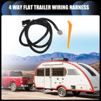 Set of 4 Way Flat Trailer Wiring Harness for Nissan Frontier (2005–2022)
