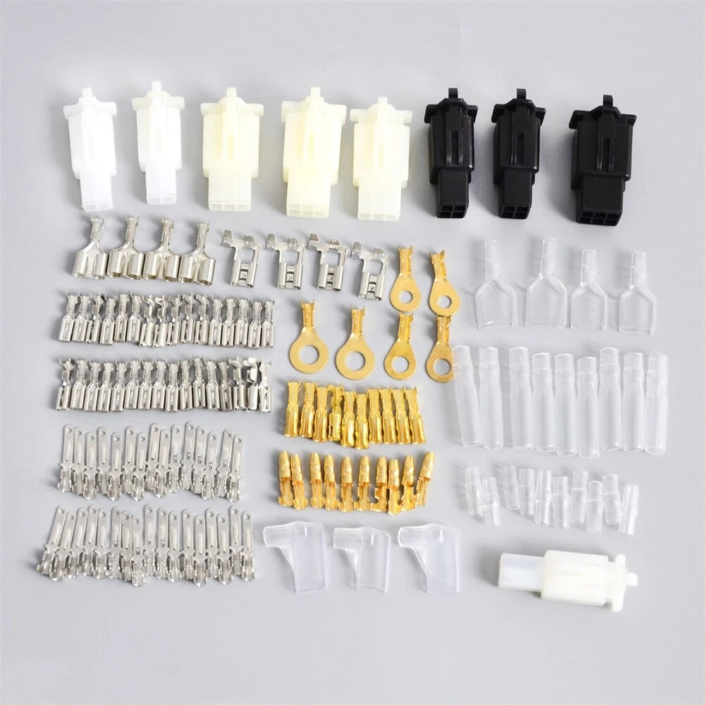 Set of 10 Motorcycle Male & Female Bullet Connectors Wiring Loom Repair Kit