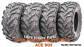 Set of 4 ATV Solid Mud Tires 25X8X12 25X10X12 for Polaris ACE 570/900 (2015–2019)