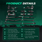 11pc Front Sway Bars Tie Rods Ball Joints Kit for Jeep Grand Cherokee (1993–1998)