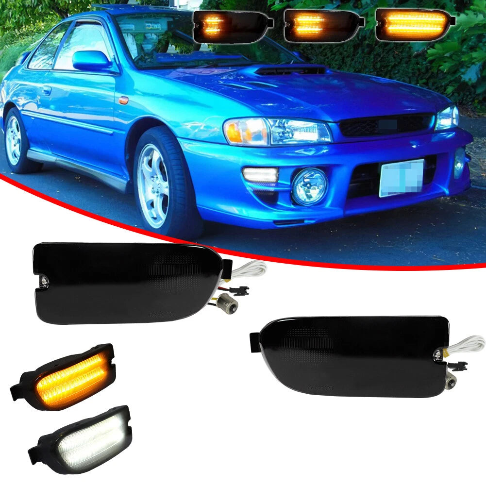 Smoke Sequential Switchback LED Signal Lights for Subaru Impreza (1999–2001)