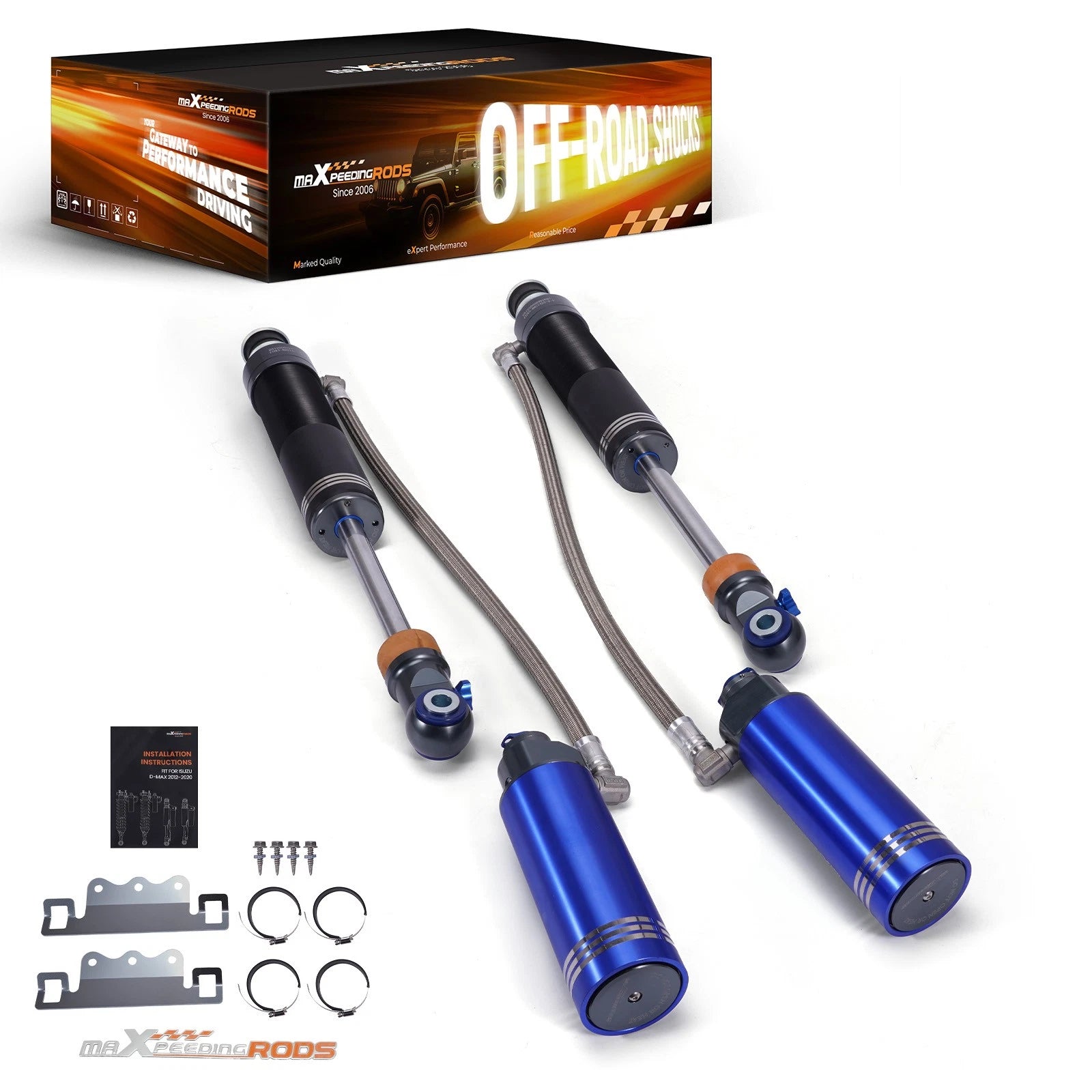 Front Reservoir Shocks for Dodge Ram 2500 (2014-Present) 10 Level Damping