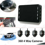4 Way 360�� Bird View Panoramic Parking Camera System for Car DVR