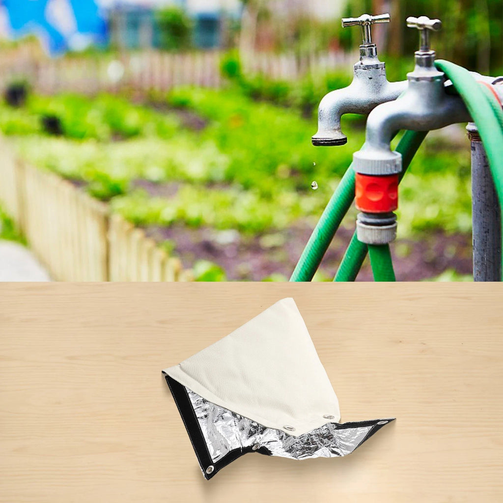 Outdoor Faucet Cover for Insulated Protection Against Freezing