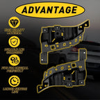 2X Front Bumper Bracket Holder Retainer for Jeep Cherokee (2014–2018)