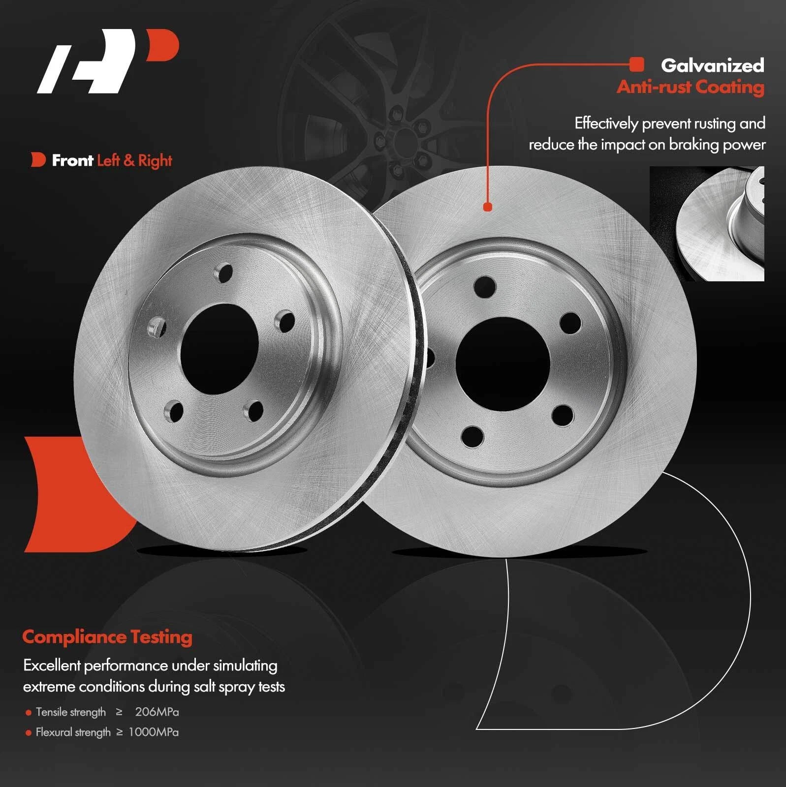 Front Disc Brake Rotors for Buick LaCrosse (2005-2009)