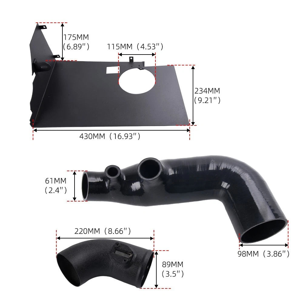 Cold Air Intake Kit with Red Filter for BMW 320i 330i G20