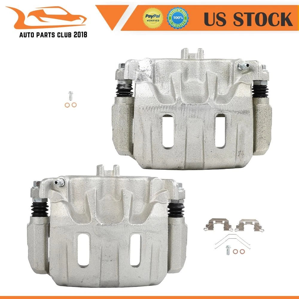 Set of 2 Front Brake Calipers for Honda Odyssey (2011–2017) w/ Bracket