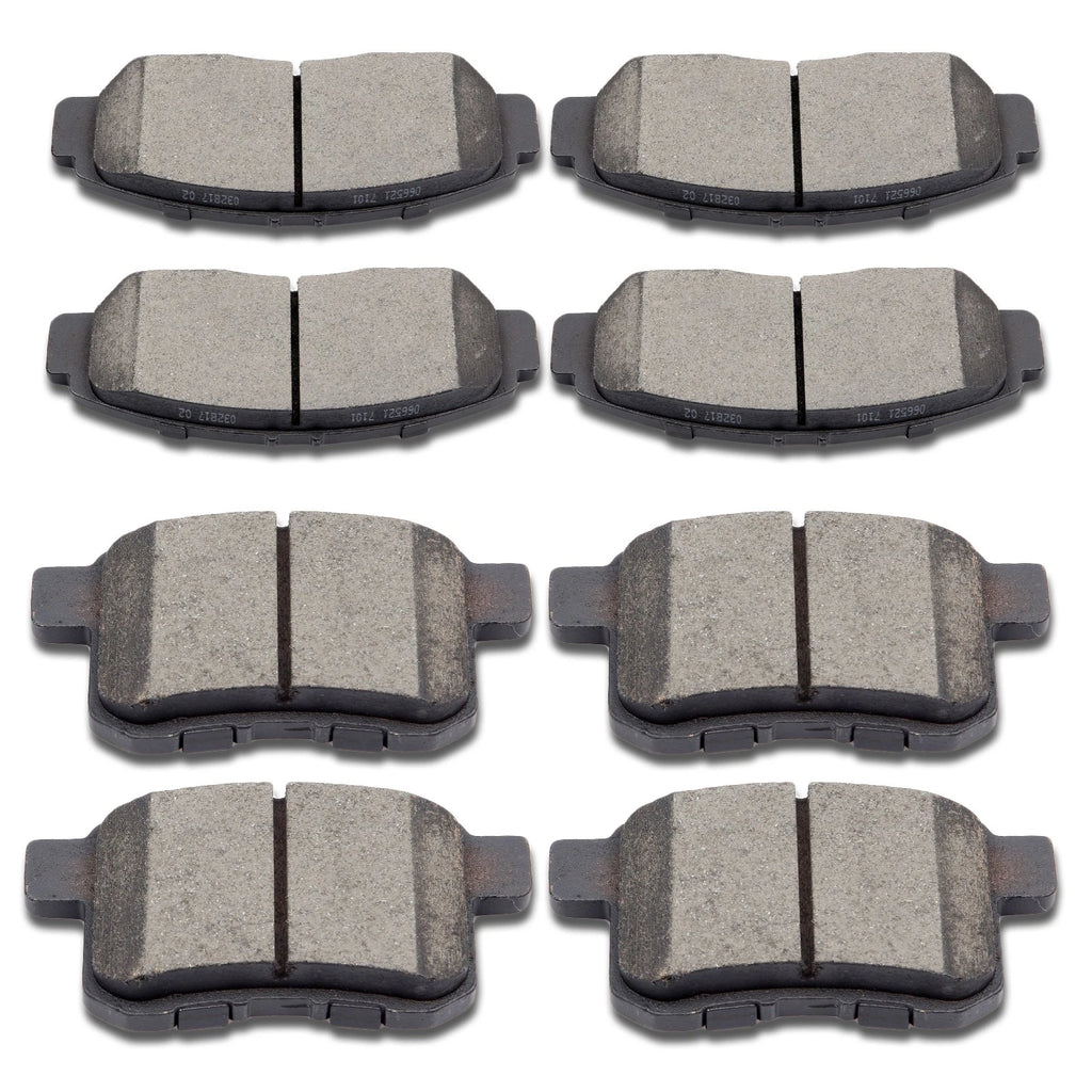 Set of 4 Ceramic Brake Pads for Acura TSX Honda Accord EX (2004–2008)