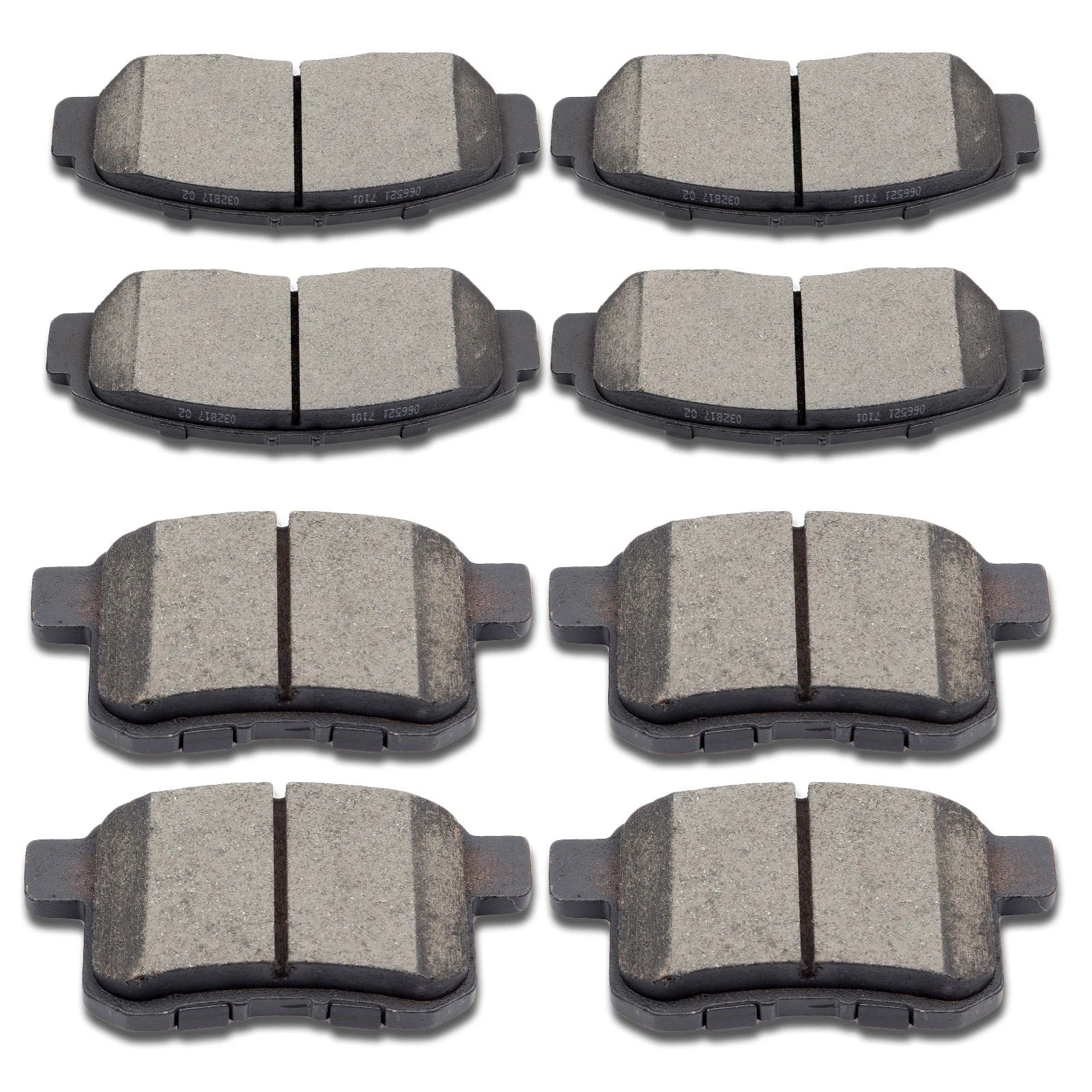 Set of 4 Ceramic Brake Pads for Acura TSX Honda Accord EX (2004–2008)