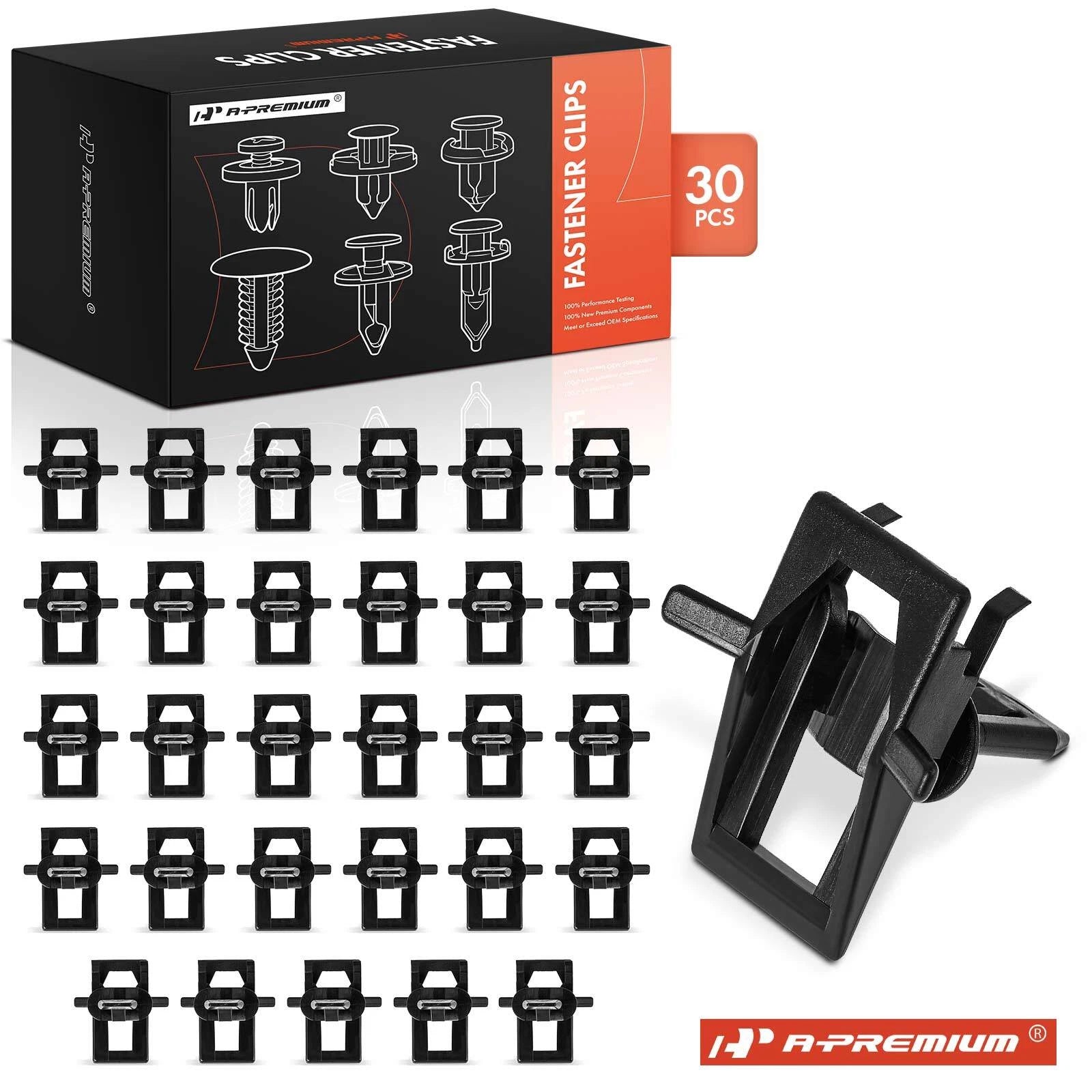 30Pcs Nylon Windshield Upper Garnish Moulding Clips for Chevy 