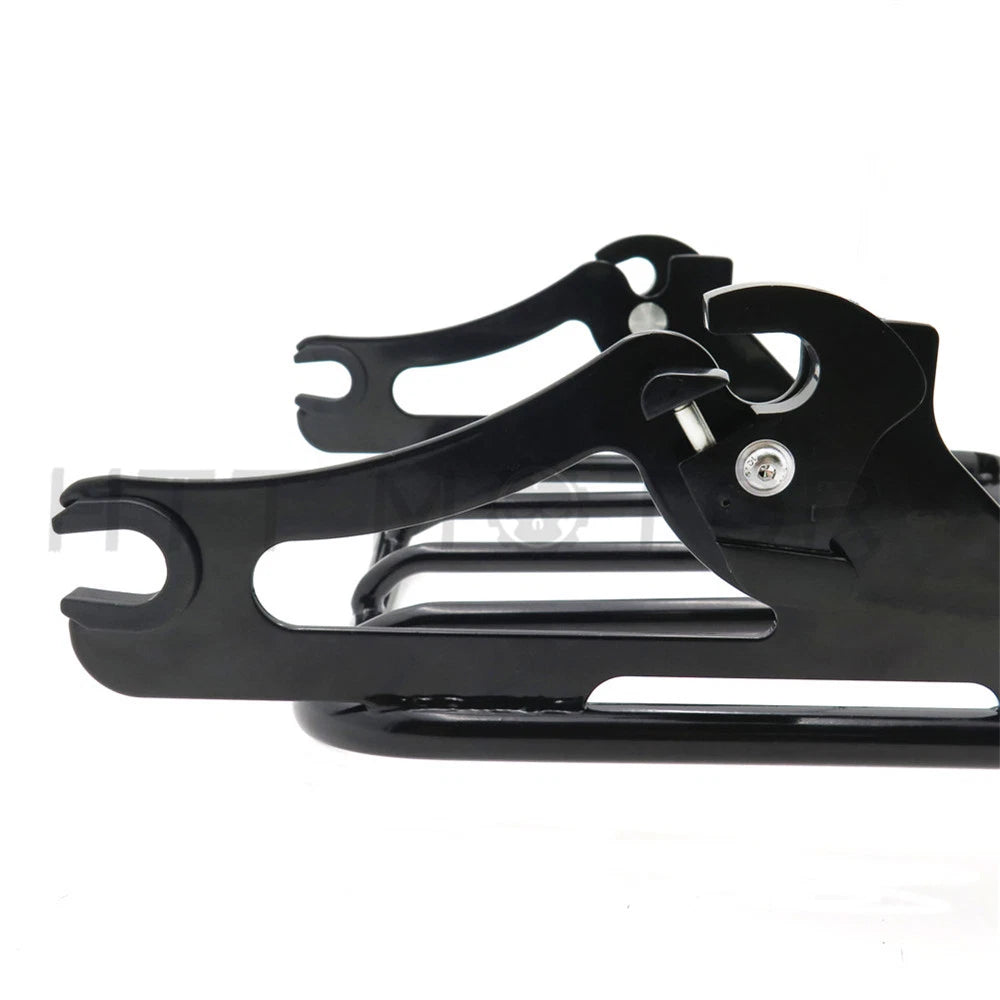 Black Air Wing Luggage Rack for Harley Touring Street Glide (2009–2017)