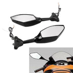 2X LED Rear Wing Mirrors for Universal Street Bikes