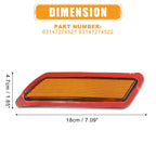 Pair Bumper Reflector Side Marker 63147274522 for BMW 3-Series (2013–2015)
