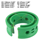 2X Green Coil Spring Rubber Buffer C Type for Ford, Chevy (Universal)