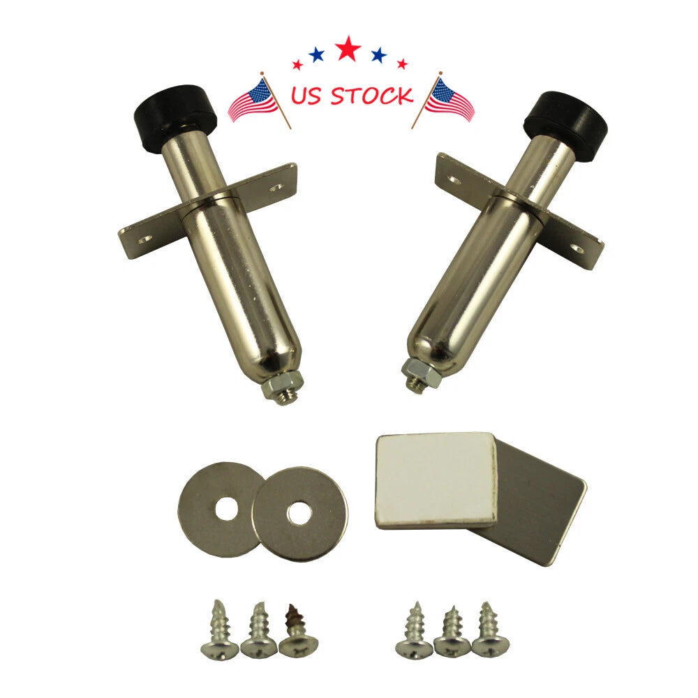 Set of 2 Stainless Chrome Door Poppers for Hot Rod (Year Range)