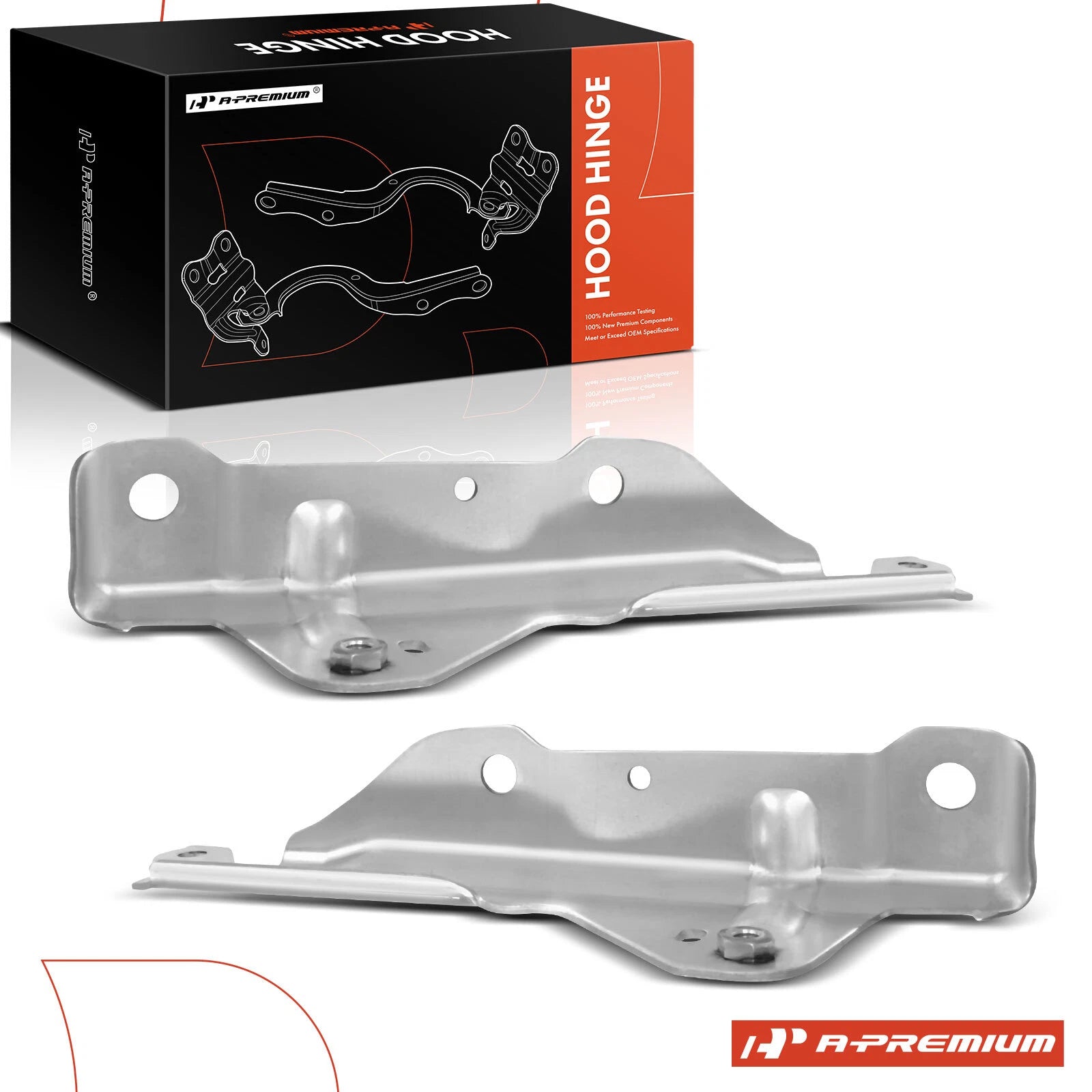 2X Front Hood Hinge for Chevy Silverado GMC Sierra 2500 3500 HD (2015–2016)