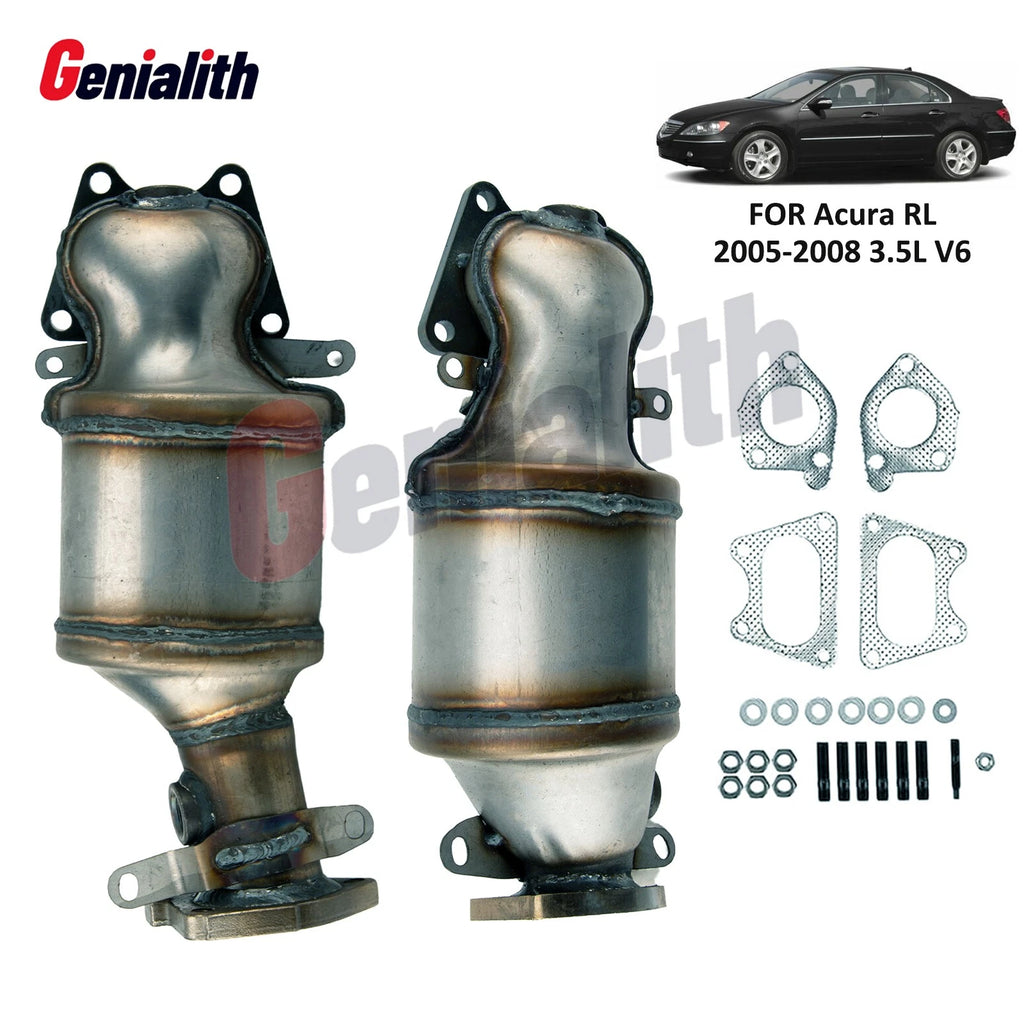 2X Catalytic Converter Bank 1 & Bank 2 for Acura RL (2005–2008)