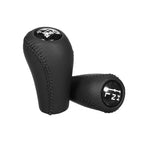 Black Leather Gear Knob Set for Toyota Lexus Scion (2005–2019)