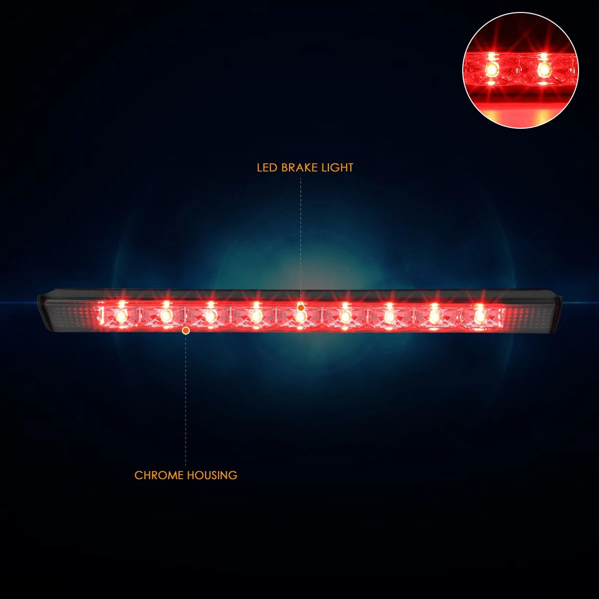Full LED Third Brake Light for Rav4/GX460 (2013–2018) Smoked