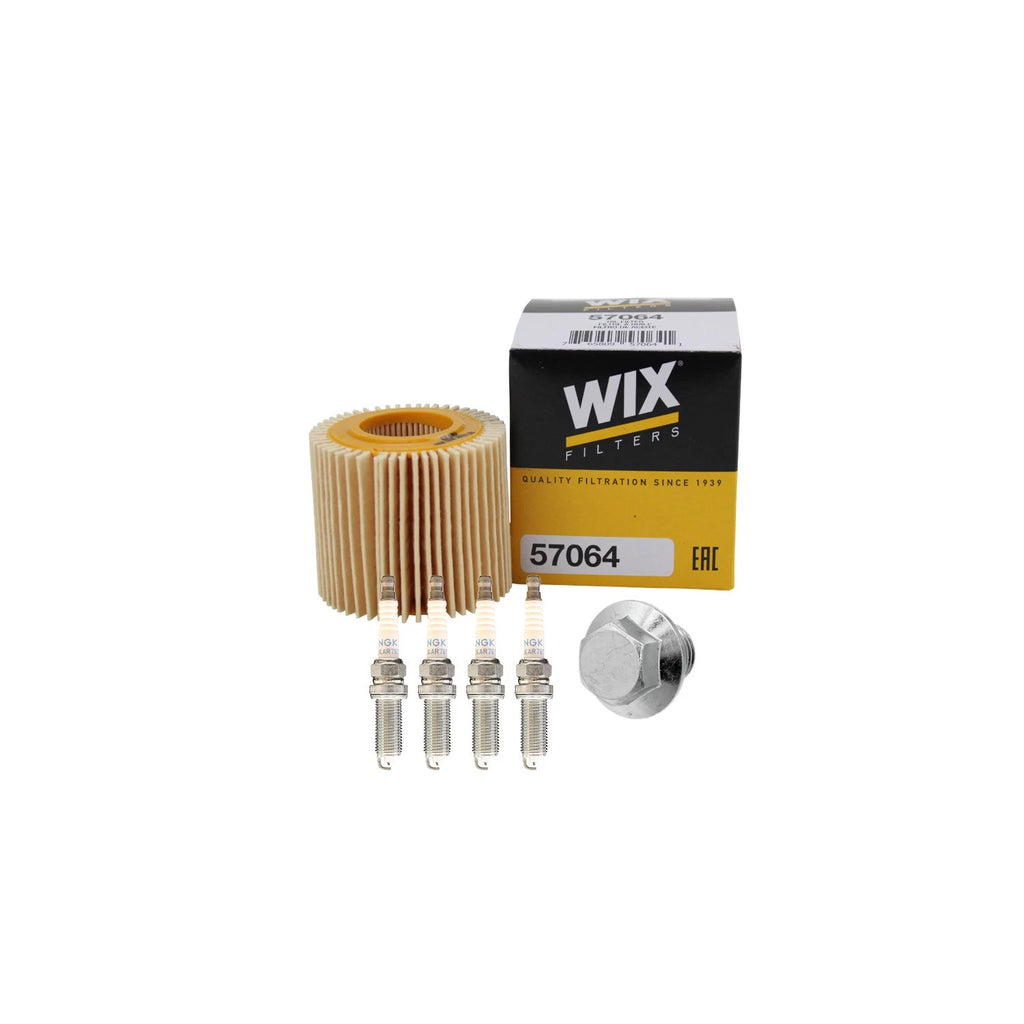 Wix Engine Oil Filter & NGK 4 Laser Iridium Spark Plugs for Prius V (2012–2017)