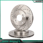 Front Drilled Slotted Brake Rotors for Acura RSX (2002–2006)