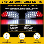 Pair LED Interior Door Panel Courtesy Light for Ford F150 F250 (1997–2003)