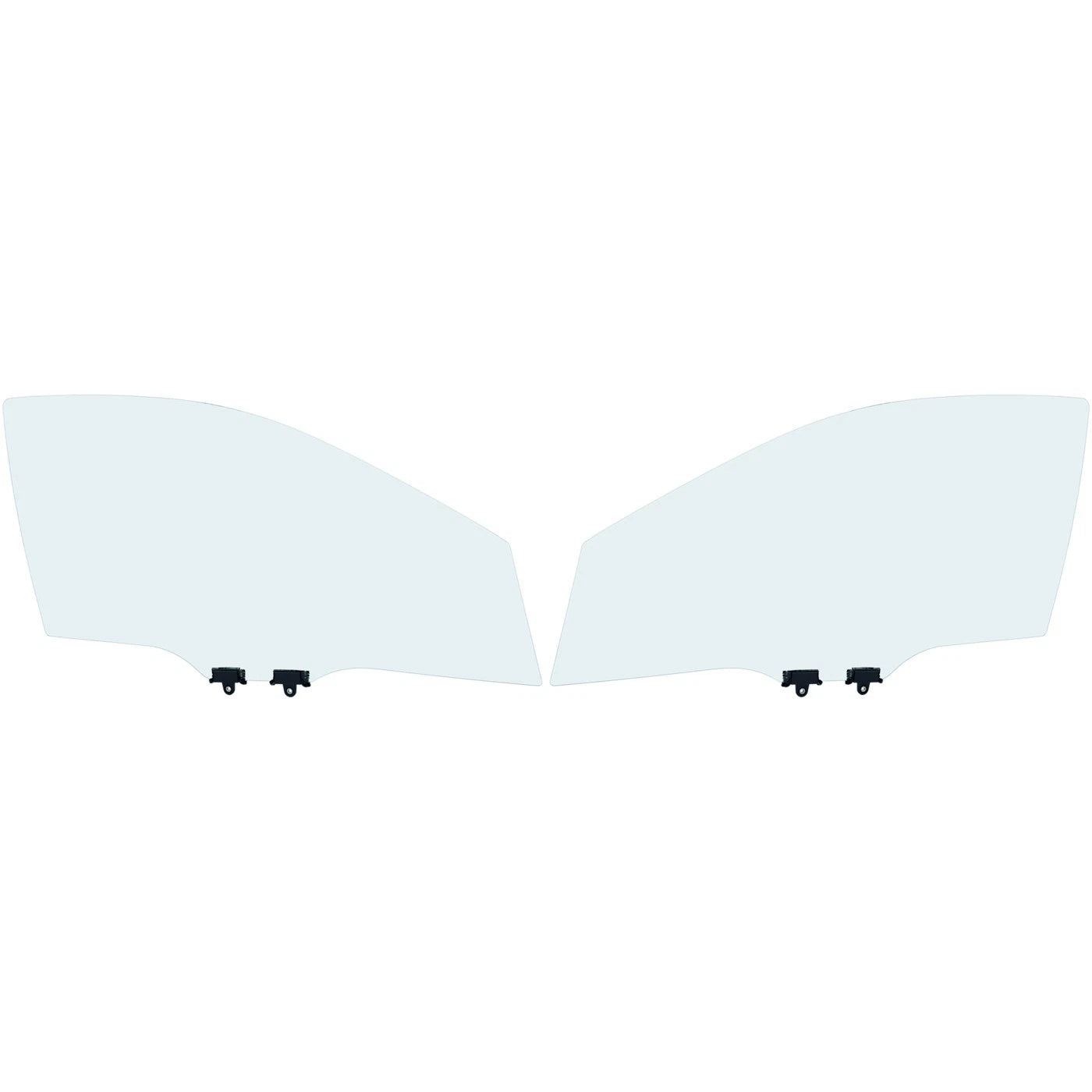 Set of 2 Front Door Glasses for Sedan