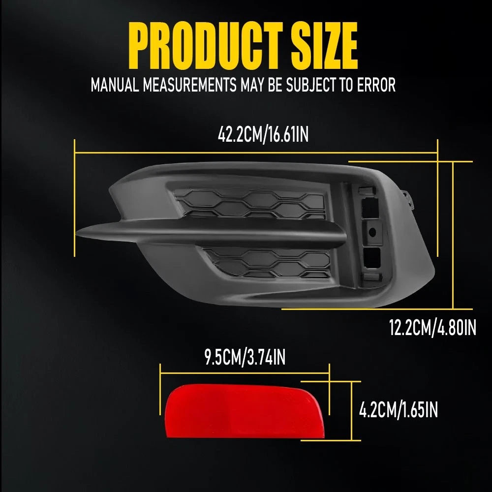 Rear Bumper Reflector Light Cover Bezel Right for Honda Civic (2016–2021)