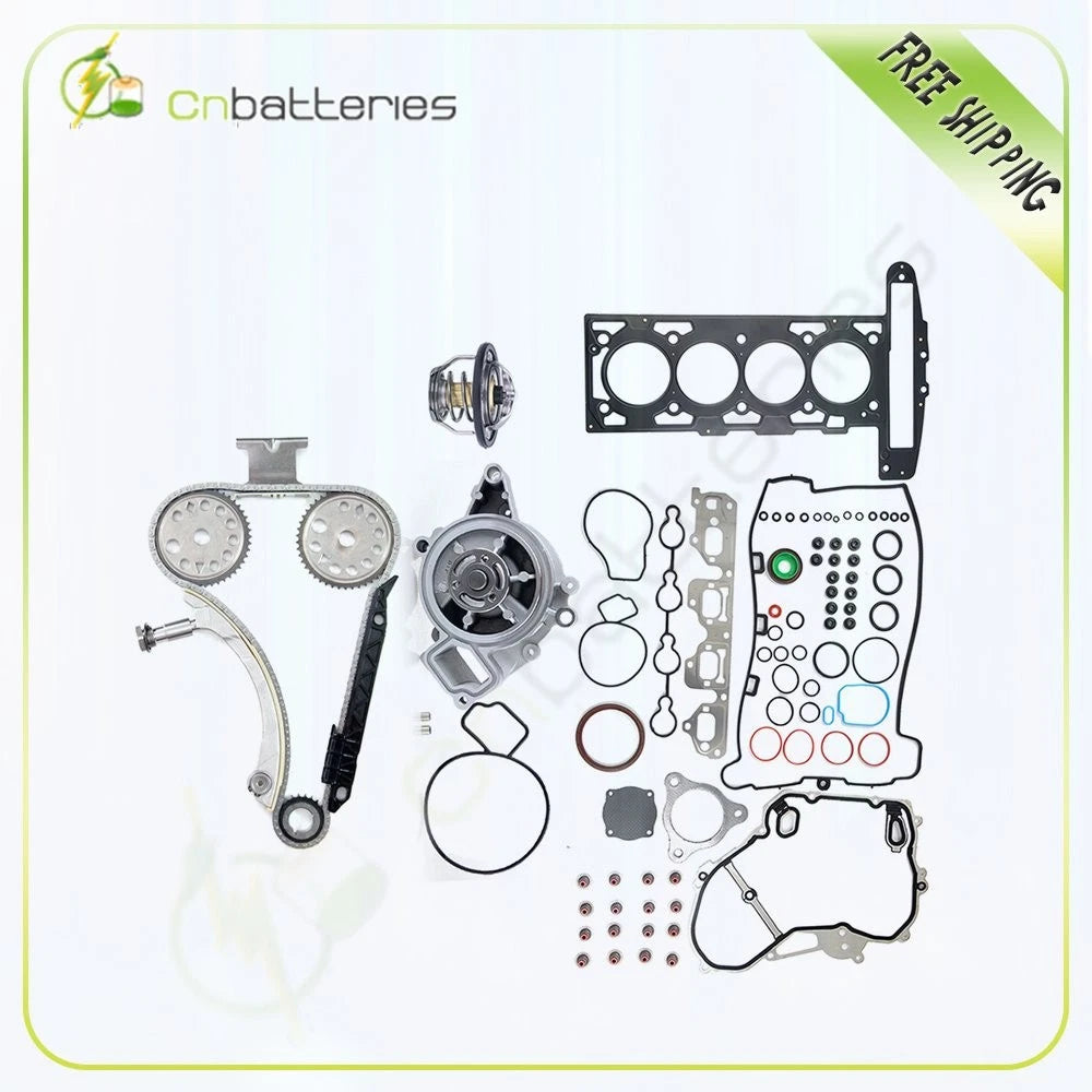 Timing Chain Kit, Cover, Gasket, Water Pump, Thermostat for Chevrolet Cobalt (2005–2010)