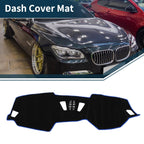 Dashboard Cover Mat for BMW 4 Series (2021) - Sun Protector Pad Black Blue