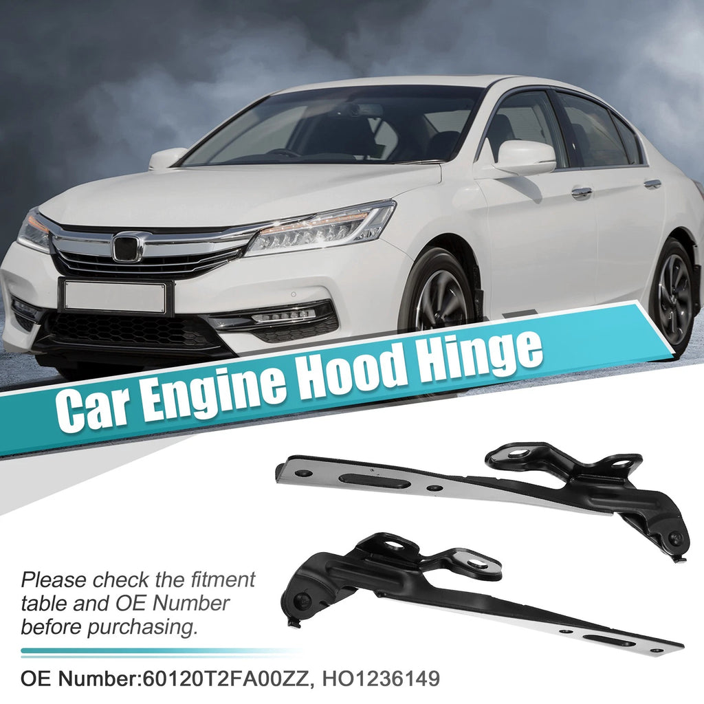 Set of 2 Hood Hinges for Honda (60170T2FA00ZZ, HO1236150)