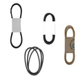 Complete Belt Rebuild Kit for Toro LX460 (4Pc) Replaces 112-0301